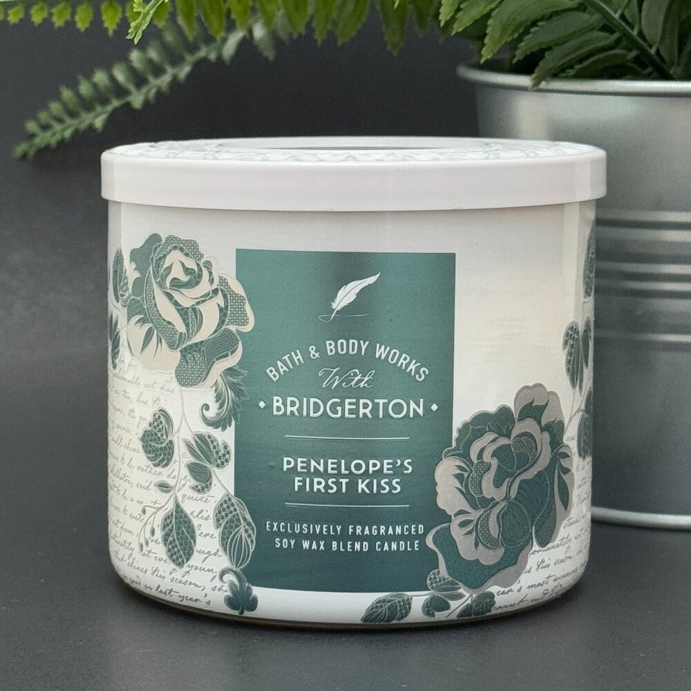 BBW Bridgerton Collaboration Penelope's First Kiss Bath & Body Works Candle